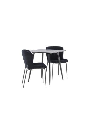 Matgrupp Polar med Modesto matstolar, 75 × 75 cm