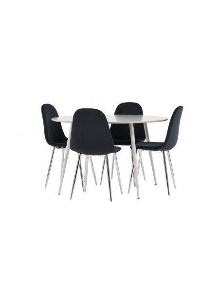 Matgrupp Plaza med Polar matstolar
