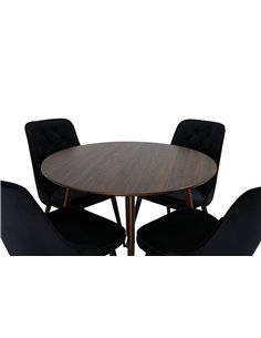 Matgrupp Plaza med Velvet Deluxe matstolar 2