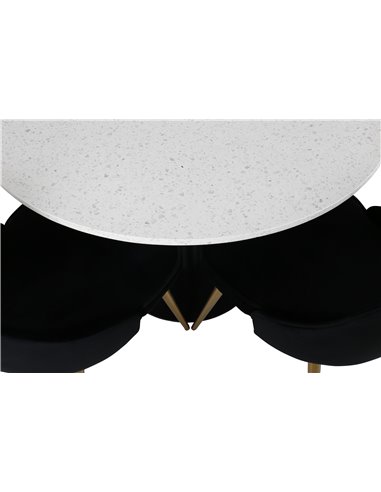 Matgrupp Razzia med Velvet Deluxe matstolar