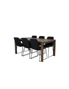 Matgrupp Slider med Muce matstolar, 170 × 95 cm 2