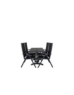 Matgrupp Denver med Break matstolar, 120 × 69 cm