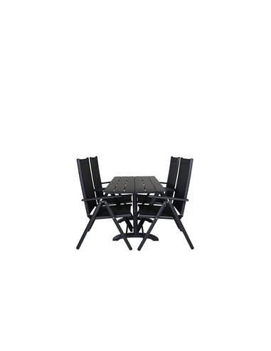 Matgrupp Denver med Break matstolar, 120 × 69 cm