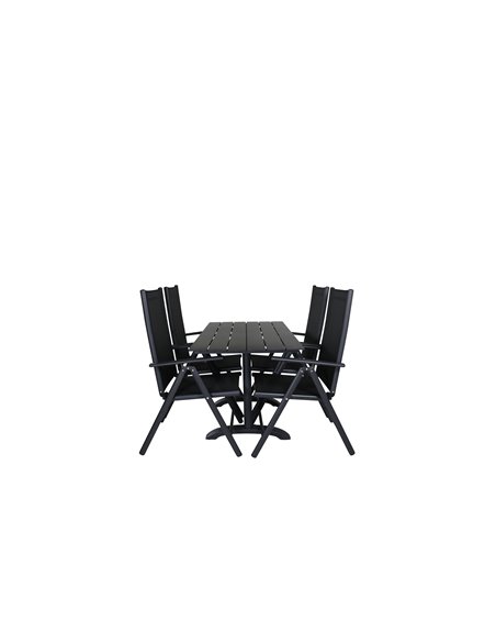 Matgrupp Denver med Break matstolar, 120 × 69 cm