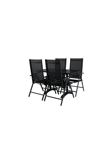 Matgrupp Denver med Break matstolar, 120 × 69 cm