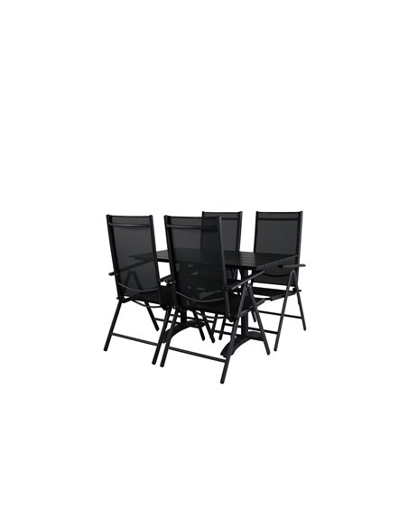 Matgrupp Denver med Break matstolar, 120 × 69 cm