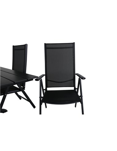 Matgrupp Denver med Break matstolar, 120 × 69 cm