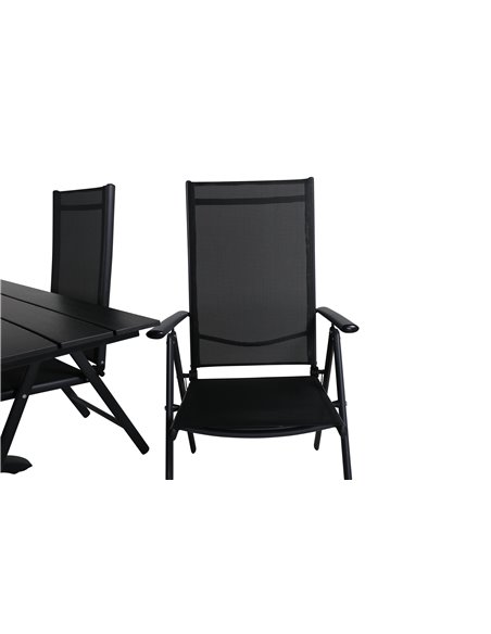 Matgrupp Denver med Break matstolar, 120 × 69 cm