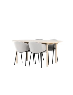 Matgrupp Andy med Evelina matstolar, 180 × 90 cm 2