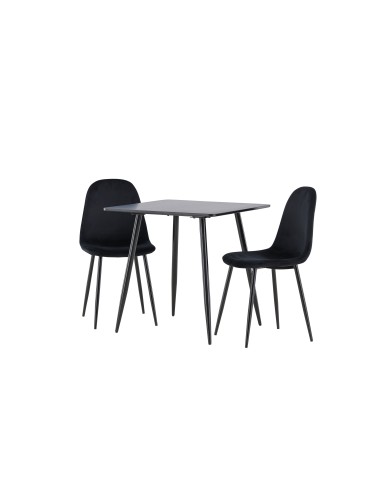 Matgrupp Polar med Polar matstolar, 75 × 75 cm