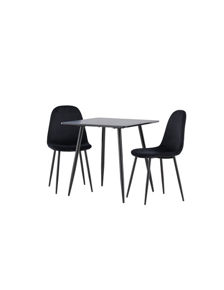 Matgrupp Polar med Polar matstolar, 75 × 75 cm