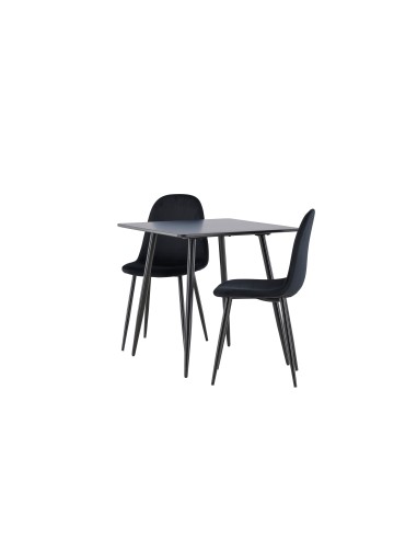 Matgrupp Polar med Polar matstolar, 75 × 75 cm