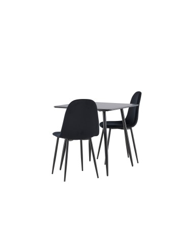 Matgrupp Polar med Polar matstolar, 75 × 75 cm