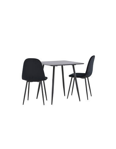 Matgrupp Polar med Polar matstolar, 75 × 75 cm