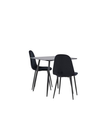 Matgrupp Polar med Polar matstolar, 75 × 75 cm