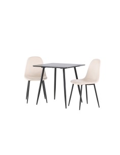 Matgrupp Polar med Polar matstolar, 75 × 75 cm 2