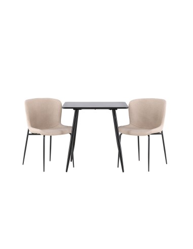 Matgrupp Polar med Modesto matstolar, 75 × 75 cm