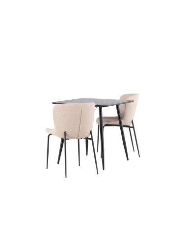 Matgrupp Polar med Modesto matstolar, 75 × 75 cm