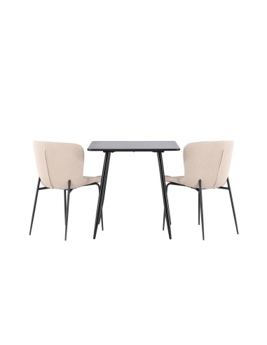 Matgrupp Polar med Modesto matstolar, 75 × 75 cm