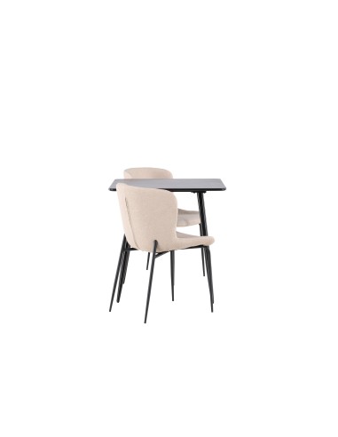 Matgrupp Polar med Modesto matstolar, 75 × 75 cm