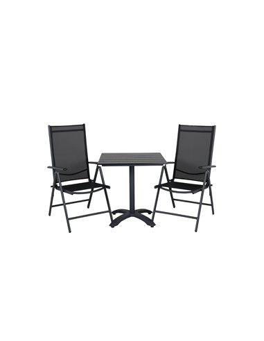 Matgrupp Colorado med Break matstolar, 70 × 70 cm