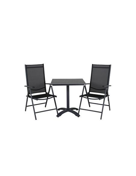 Matgrupp Colorado med Break matstolar, 70 × 70 cm