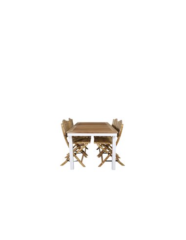 Matgrupp Panama med Cane matstolar, 152 × 90 cm