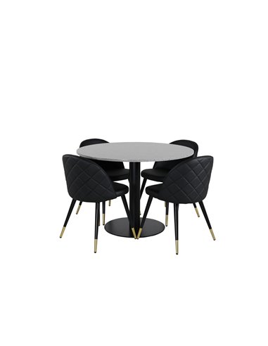 Matgrupp Razzia med Velvet matstolar