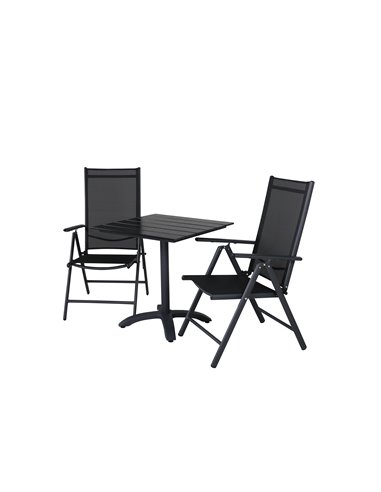 Matgrupp Colorado med Break matstolar, 70 × 70 cm