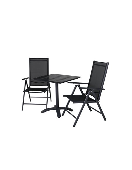 Matgrupp Colorado med Break matstolar, 70 × 70 cm