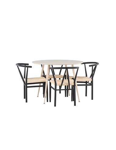 Matgrupp Plaza med Alfons matstolar