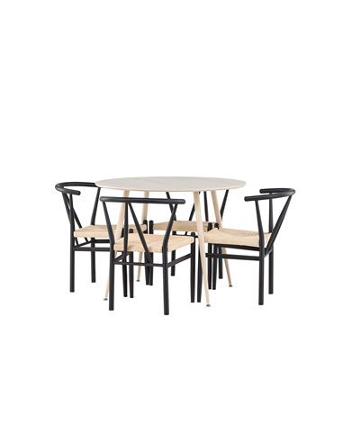 Matgrupp Plaza med Alfons matstolar