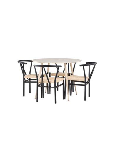 Matgrupp Plaza med Alfons matstolar