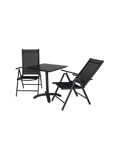 Matgrupp Colorado med Break matstolar, 70 × 70 cm