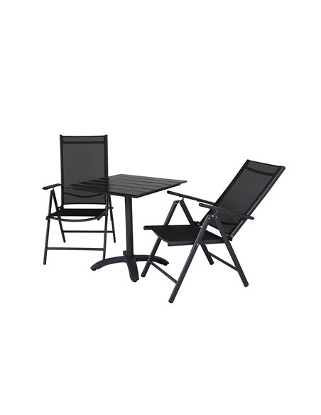 Matgrupp Colorado med Break matstolar, 70 × 70 cm