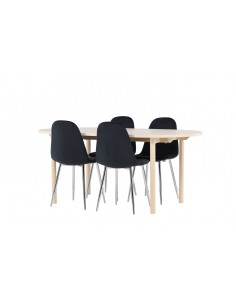 Matgrupp Andy med Polar matstolar, 180 × 90 cm 2