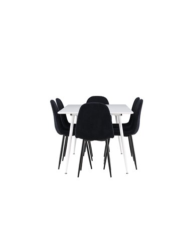 Matgrupp Silar med Polar matstolar, 180 × 90 cm