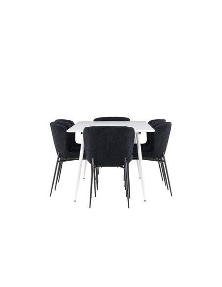 Matgrupp Silar med Modesto matstolar, 180 × 90 cm