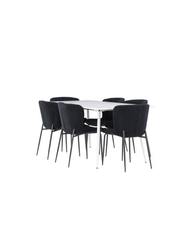Matgrupp Silar med Modesto matstolar, 180 × 90 cm