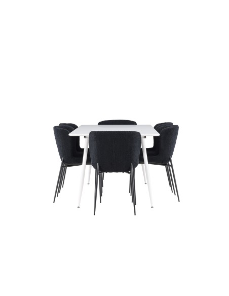 Matgrupp Silar med Modesto matstolar, 180 × 90 cm