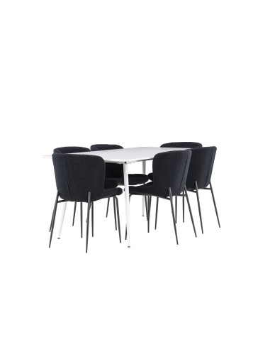 Matgrupp Silar med Modesto matstolar, 180 × 90 cm