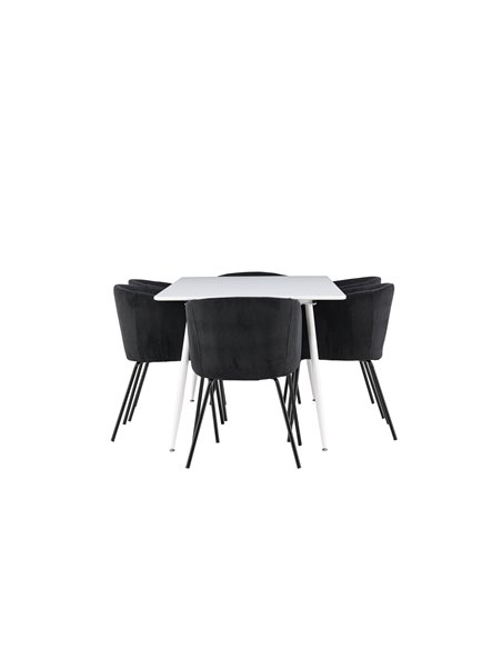 Matgrupp Silar med Berit matstolar, 180 × 90 cm