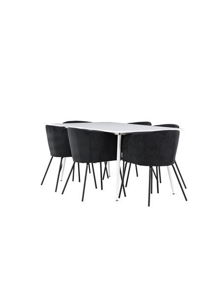 Matgrupp Silar med Berit matstolar, 180 × 90 cm