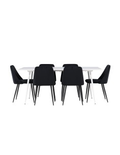 Matgrupp Silar med Night matstolar, 180 × 90 cm