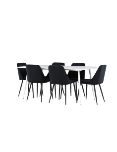 Matgrupp Silar med Night matstolar, 180 × 90 cm 2