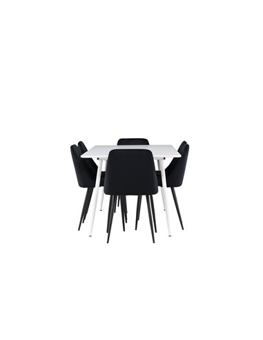 Matgrupp Silar med Night matstolar, 180 × 90 cm