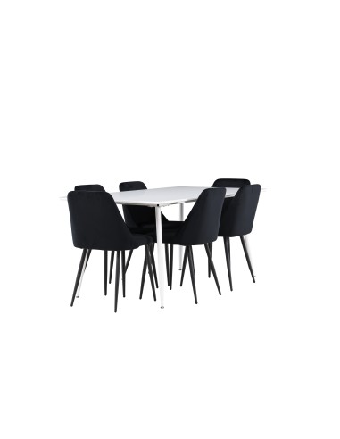 Matgrupp Silar med Night matstolar, 180 × 90 cm