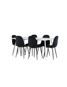 Matgrupp Silar med Polar matstolar, 180 × 90 cm 2