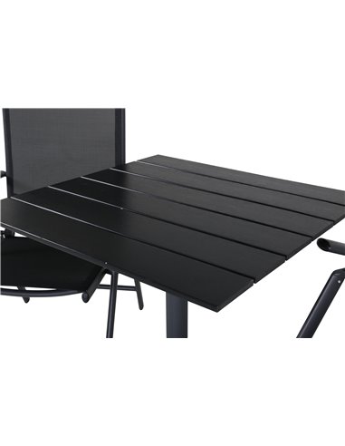 Matgrupp Colorado med Break matstolar, 70 × 70 cm