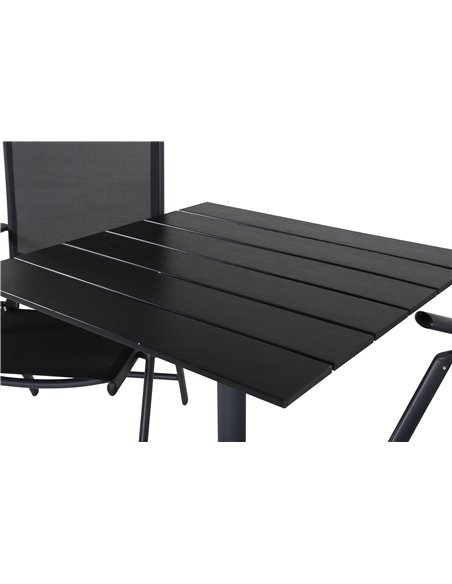 Matgrupp Colorado med Break matstolar, 70 × 70 cm